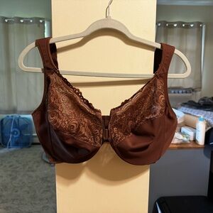Unlined brown bra